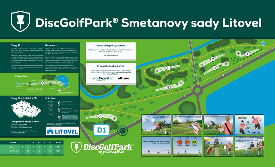 DiscGolfPark Smetanovy sady Litovel